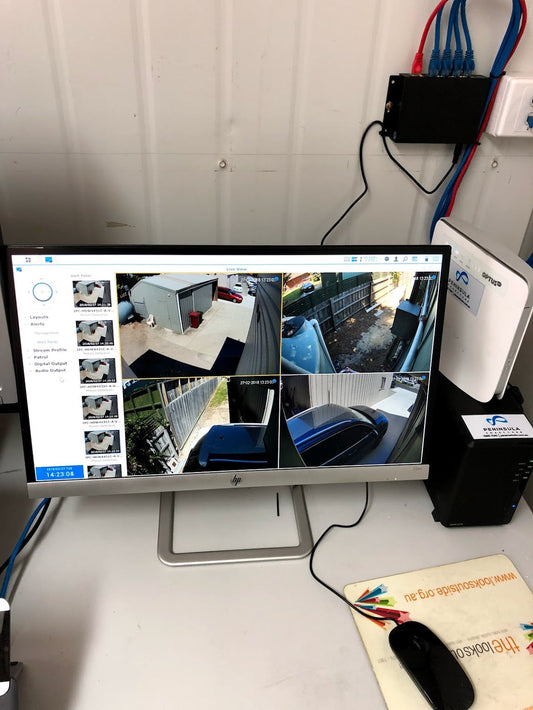 Live CCTV camera monitoring system installed by Peninsula Smart Care